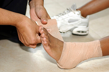 sprained ankle treatment in the Wheeling, IL 60090 and Chicago, IL 60640 areas.